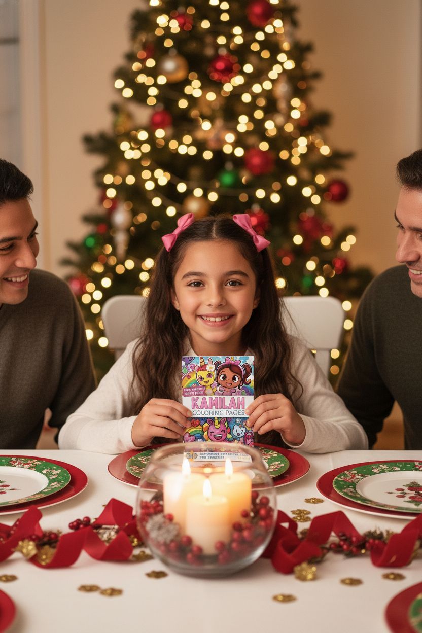 Kamilah Christmas coloring pages gift