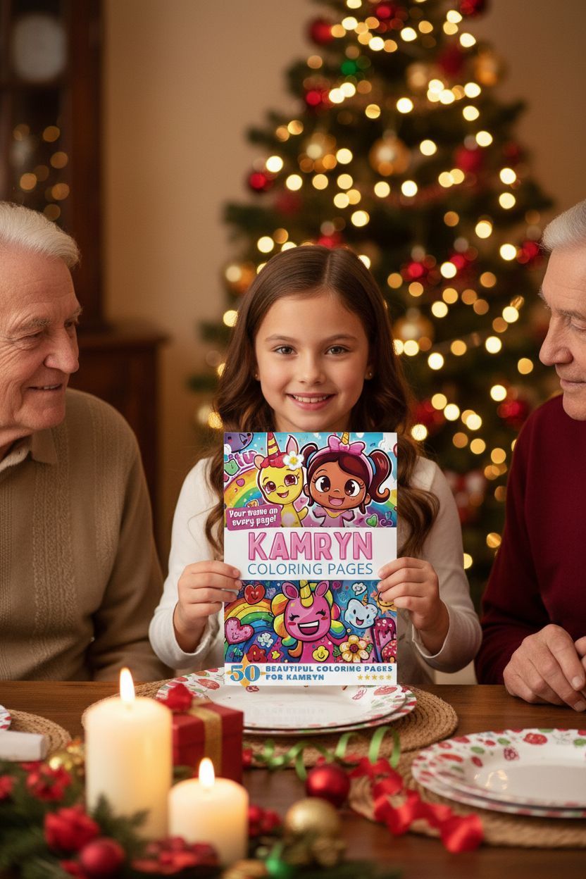 Kamryn Christmas coloring pages gift