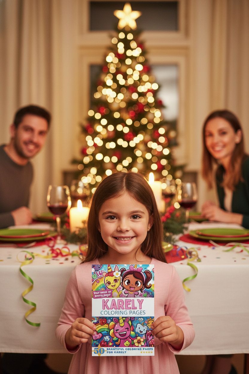 Karely Christmas coloring pages gift