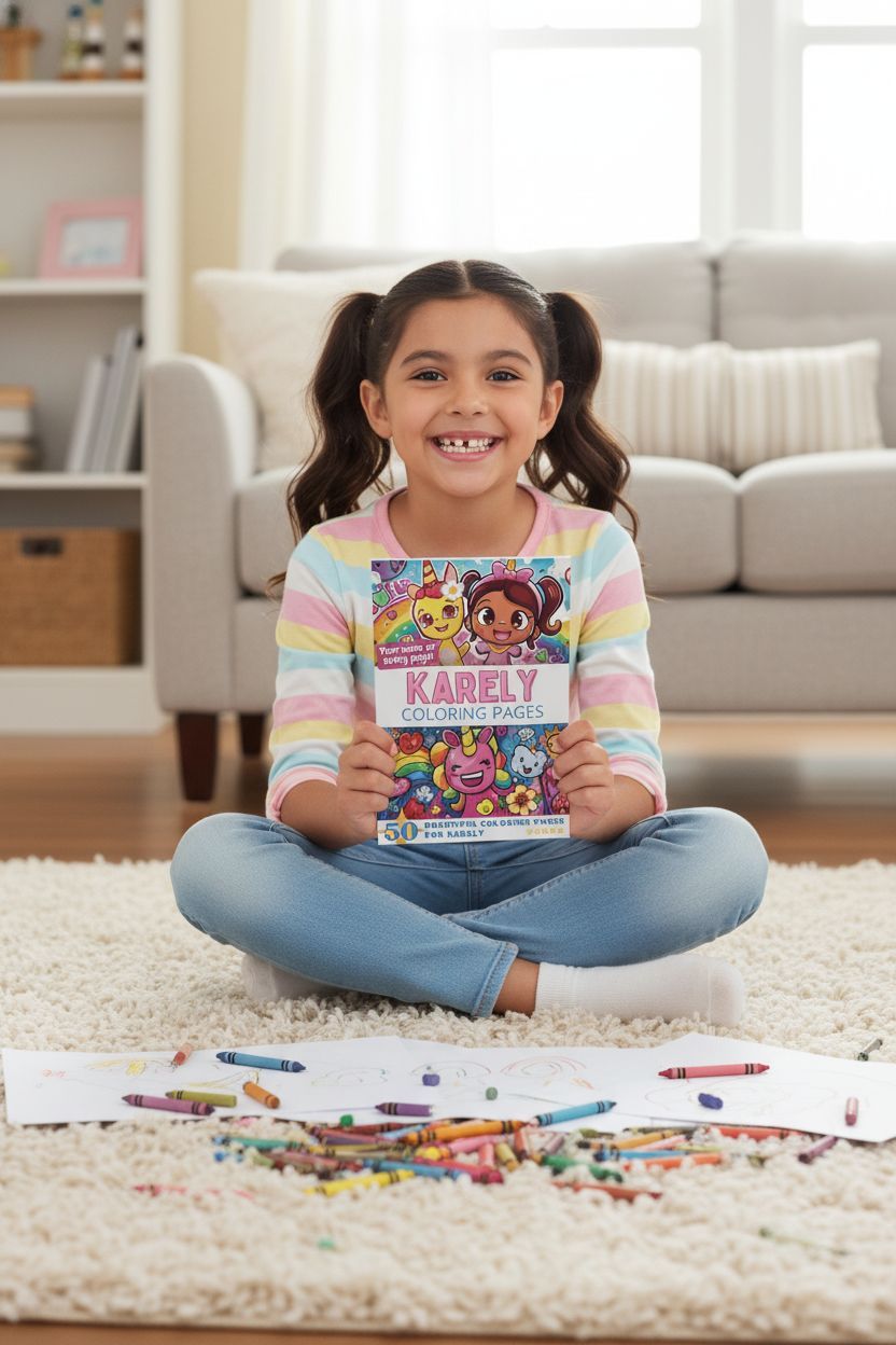 Karely personal coloring pages