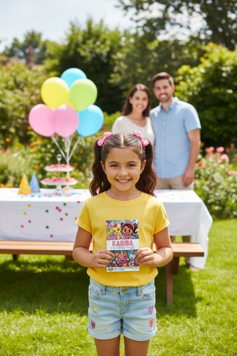 Kariba coloring book in use