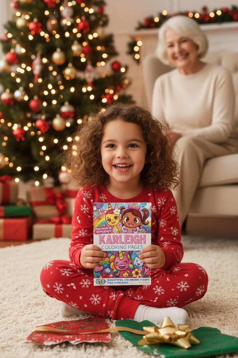 Karleigh Christmas coloring pages gift