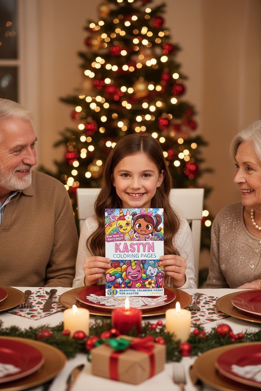 Kastyn Christmas coloring pages gift
