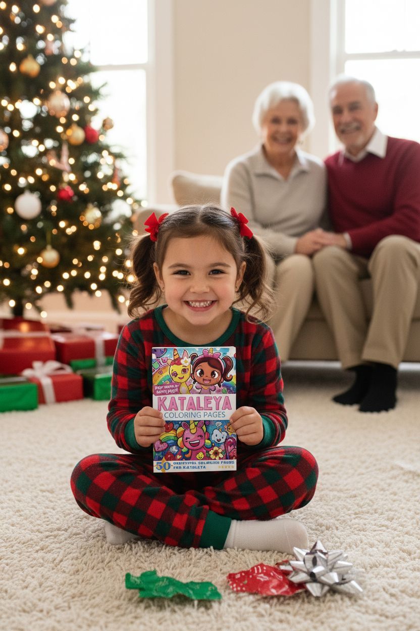 Kataleya Christmas coloring pages gift