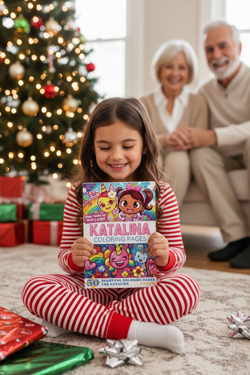 Katalina Christmas coloring pages gift