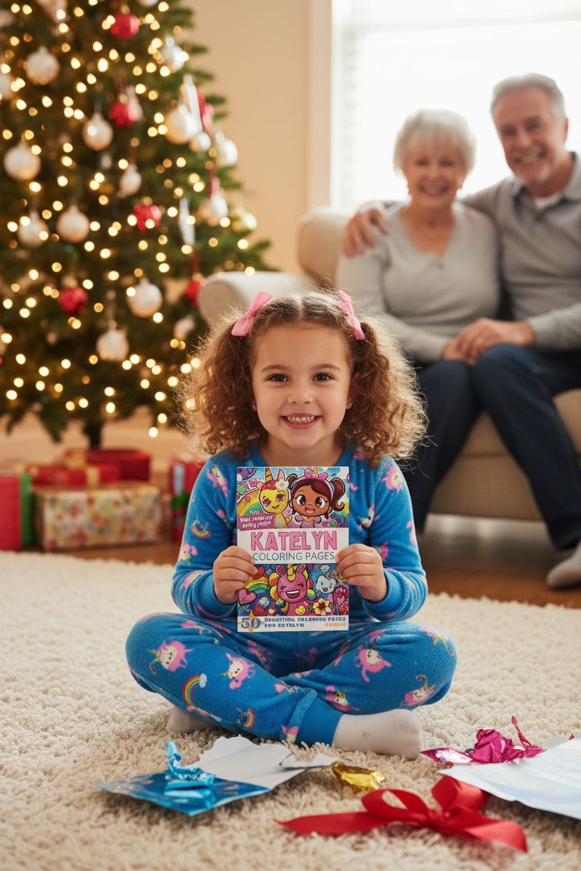 Katelyn Christmas coloring pages gift