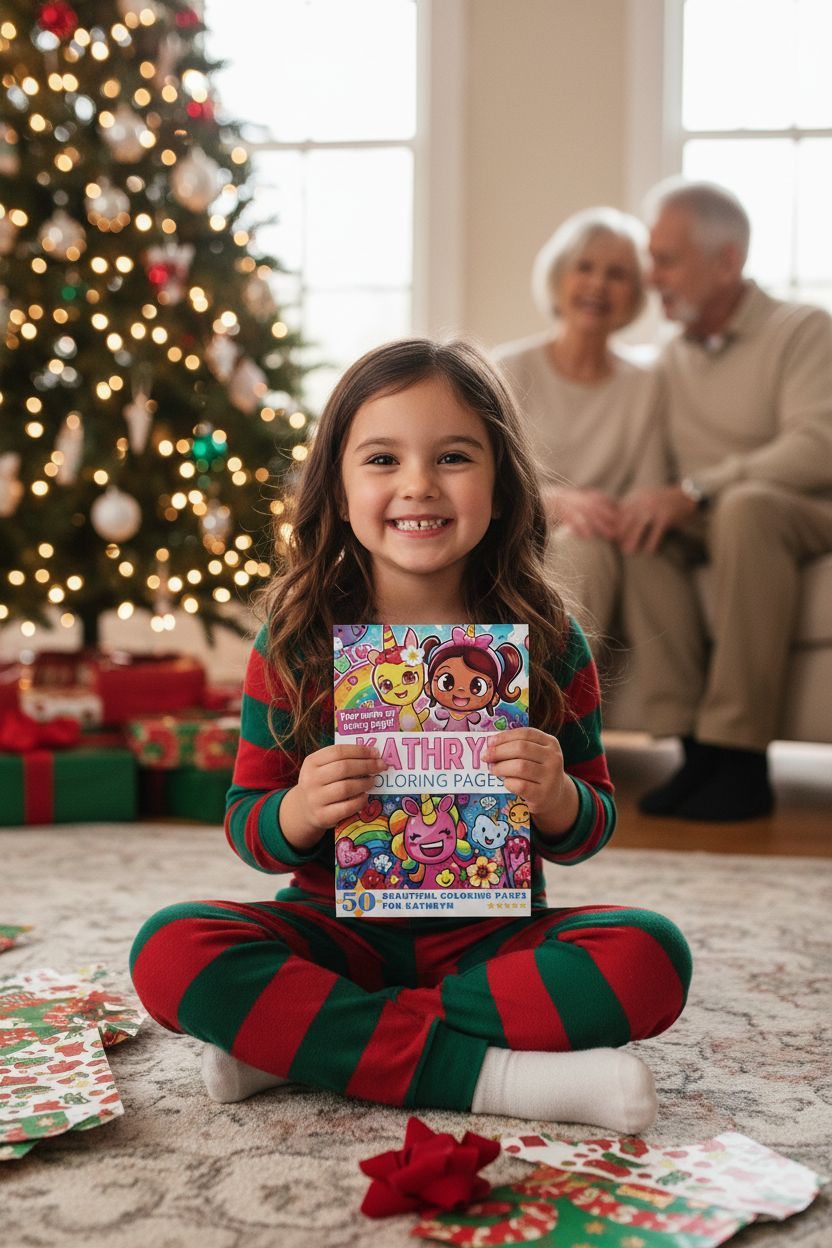 Kathryn Christmas coloring pages gift