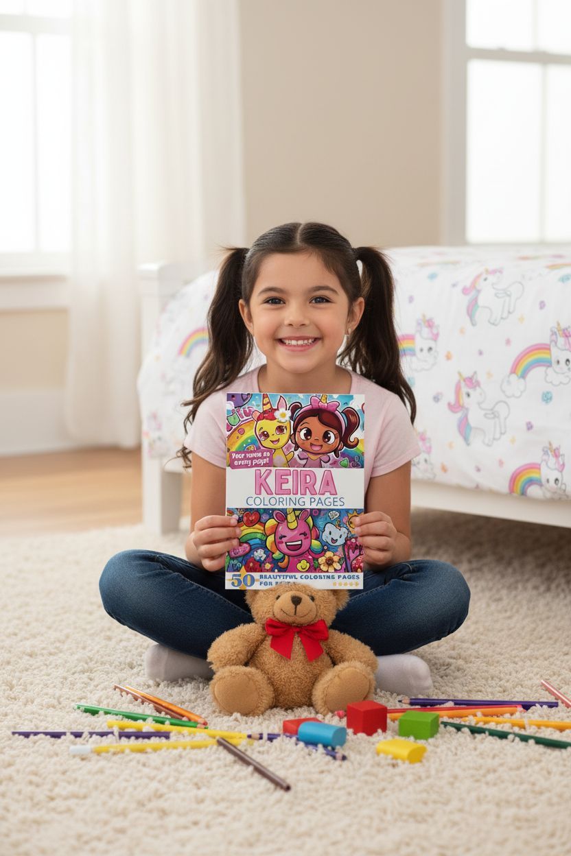 Keira personal coloring pages