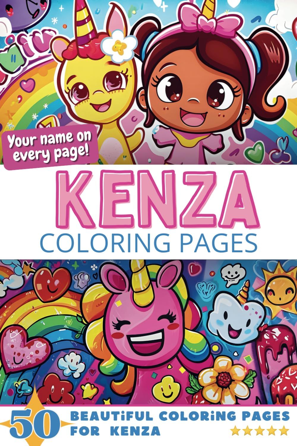 Kenza Coloring Book Cover