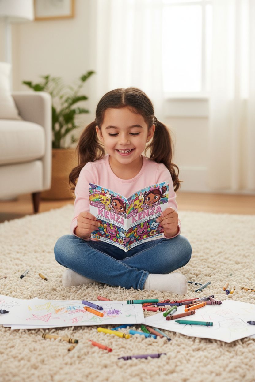 Kenza personal coloring pages