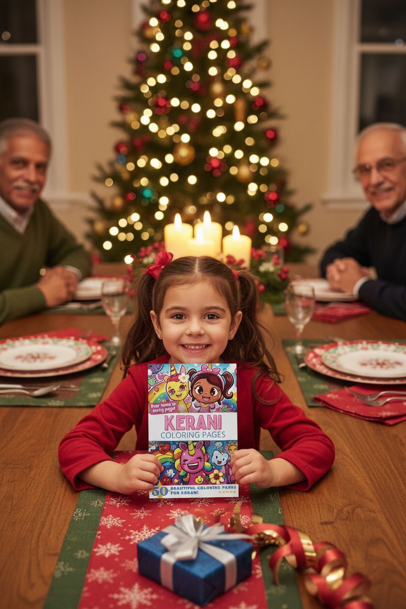 Kerani Christmas coloring pages gift