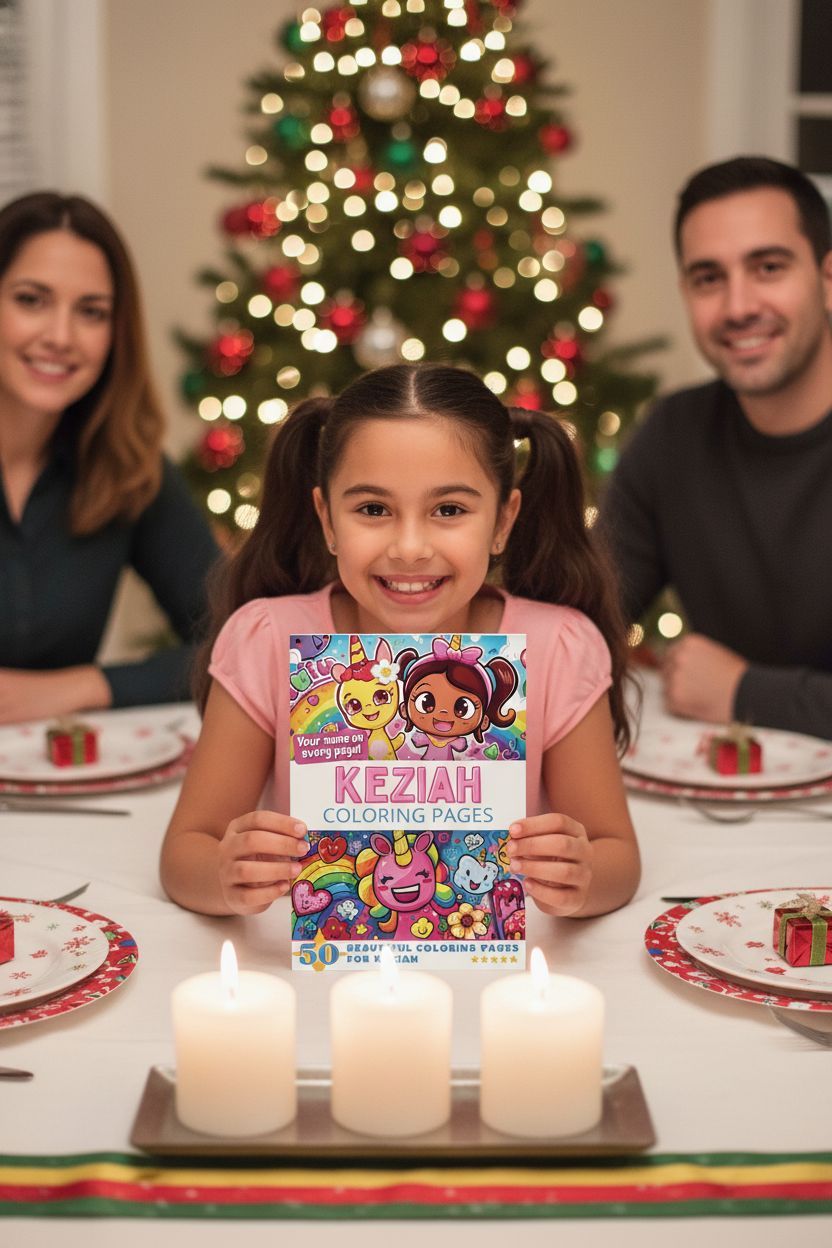 Keziah Christmas coloring pages gift
