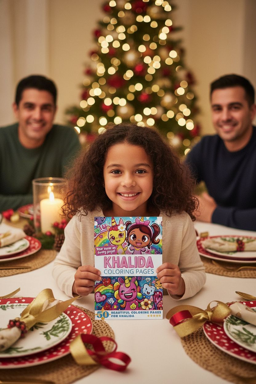 Khalida Christmas coloring pages gift