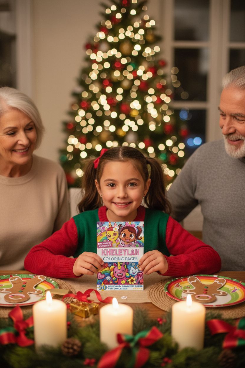 Kheleylah Christmas coloring pages gift