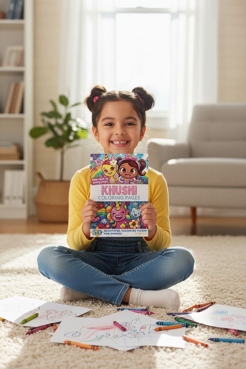 Khushi personal coloring pages