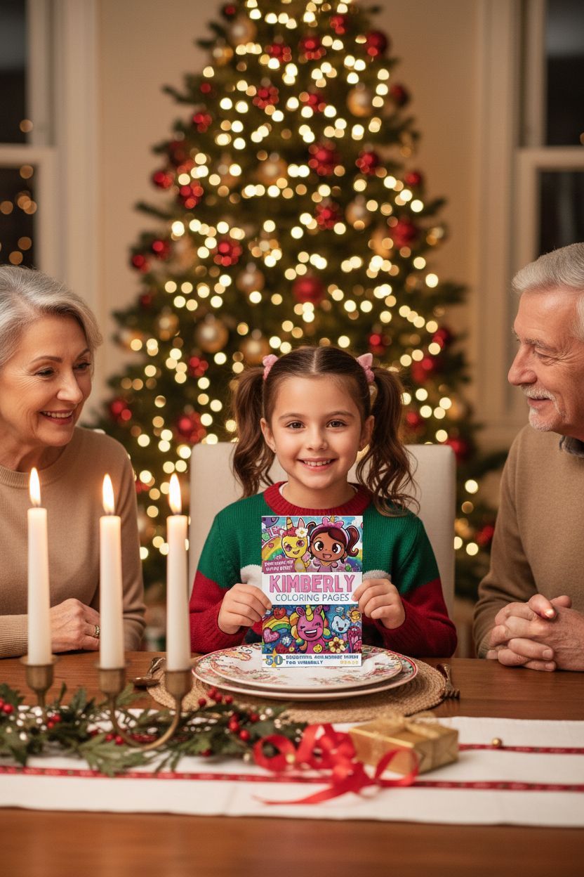 Kimberly Christmas coloring pages gift