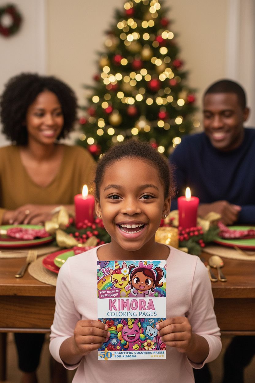 Kimora Christmas coloring pages gift