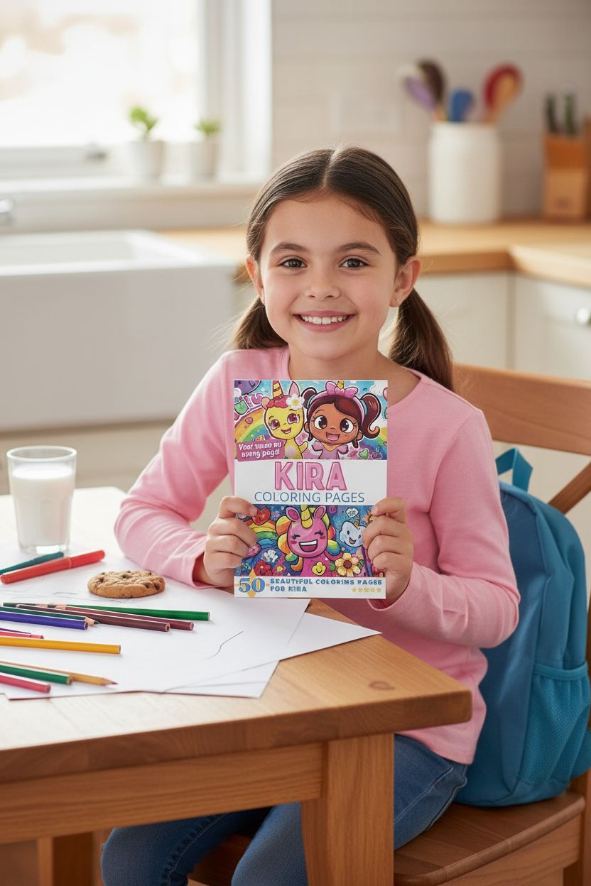 Kira personal coloring pages