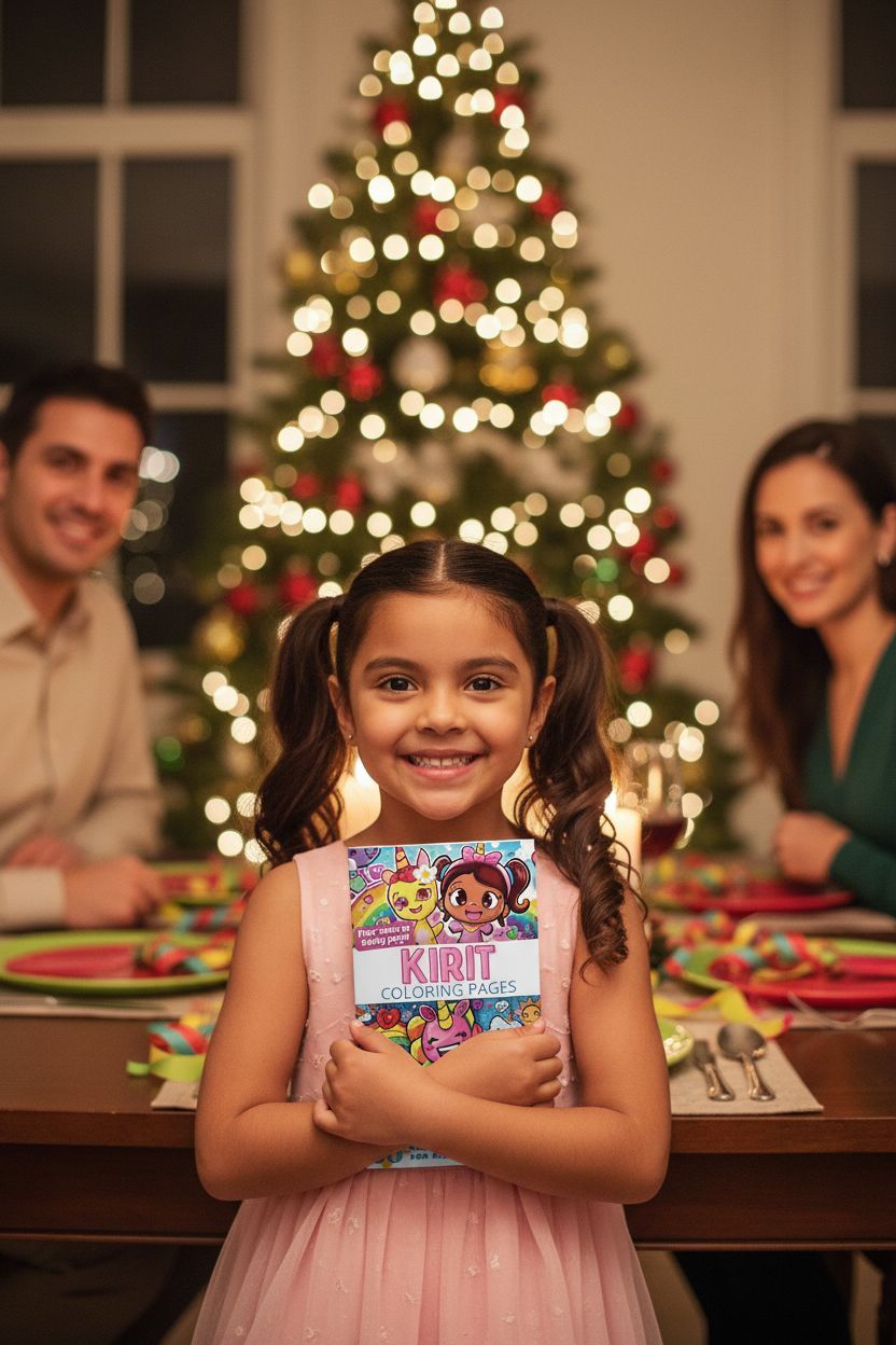 Kirit Christmas coloring pages gift
