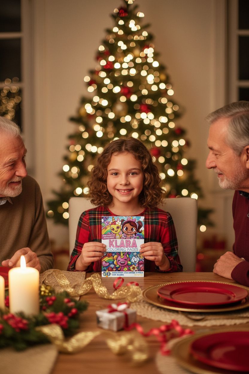 Klara Christmas coloring pages gift