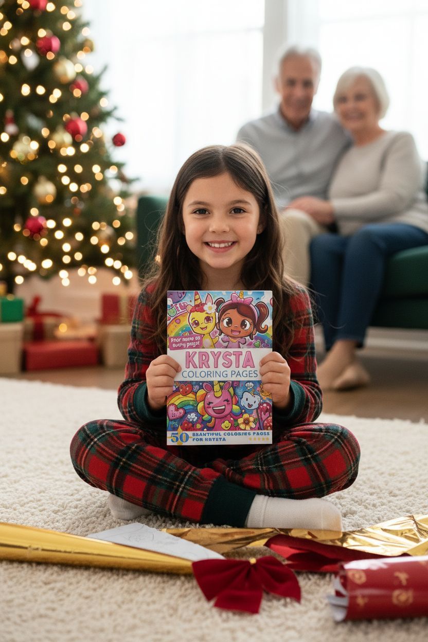 Krysta Christmas coloring pages gift