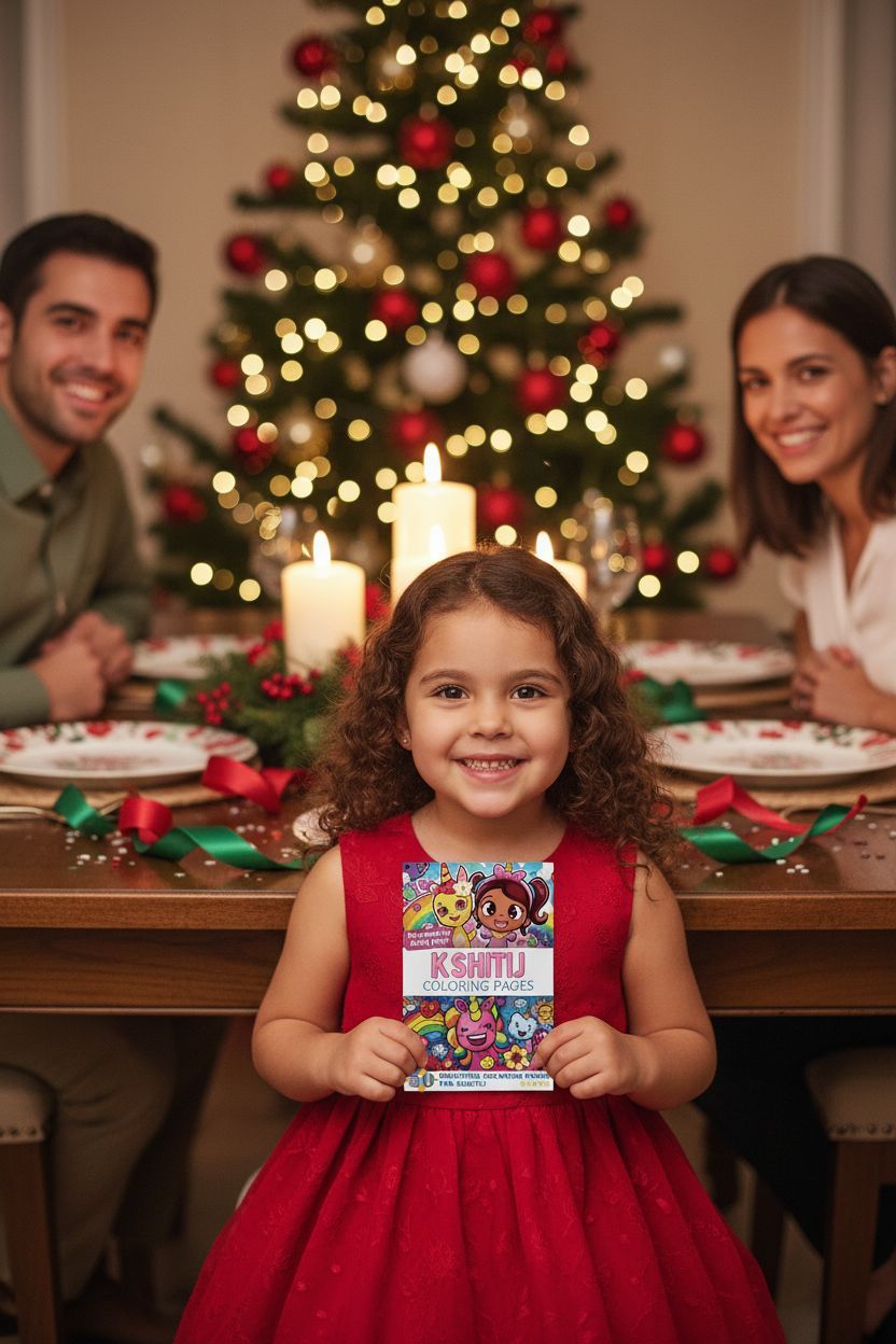 Kshitij Christmas coloring pages gift