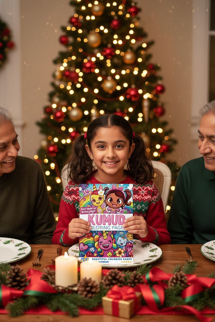 Kumud Christmas coloring pages gift