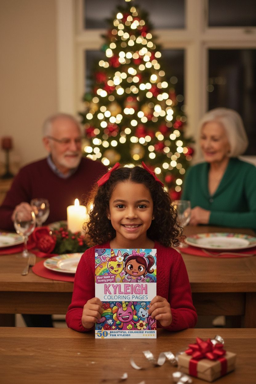Kyleigh Christmas coloring pages gift