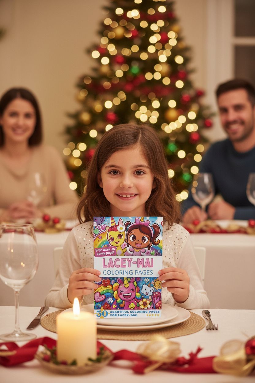 Lacey-Mai Christmas coloring pages gift