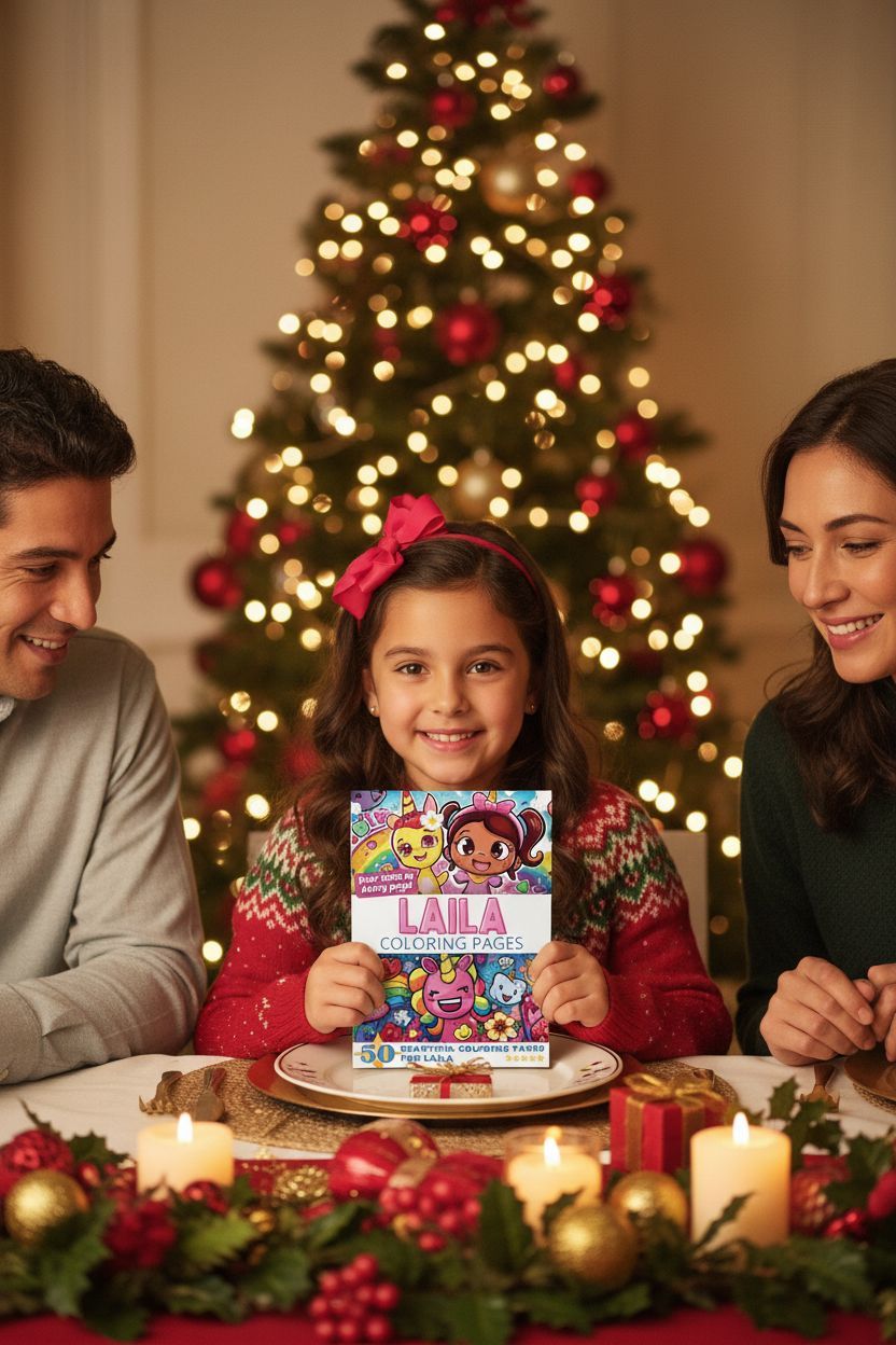 Laila Christmas coloring pages gift