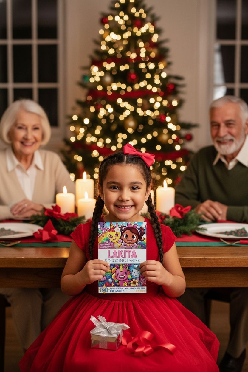 Lakita Christmas coloring pages gift