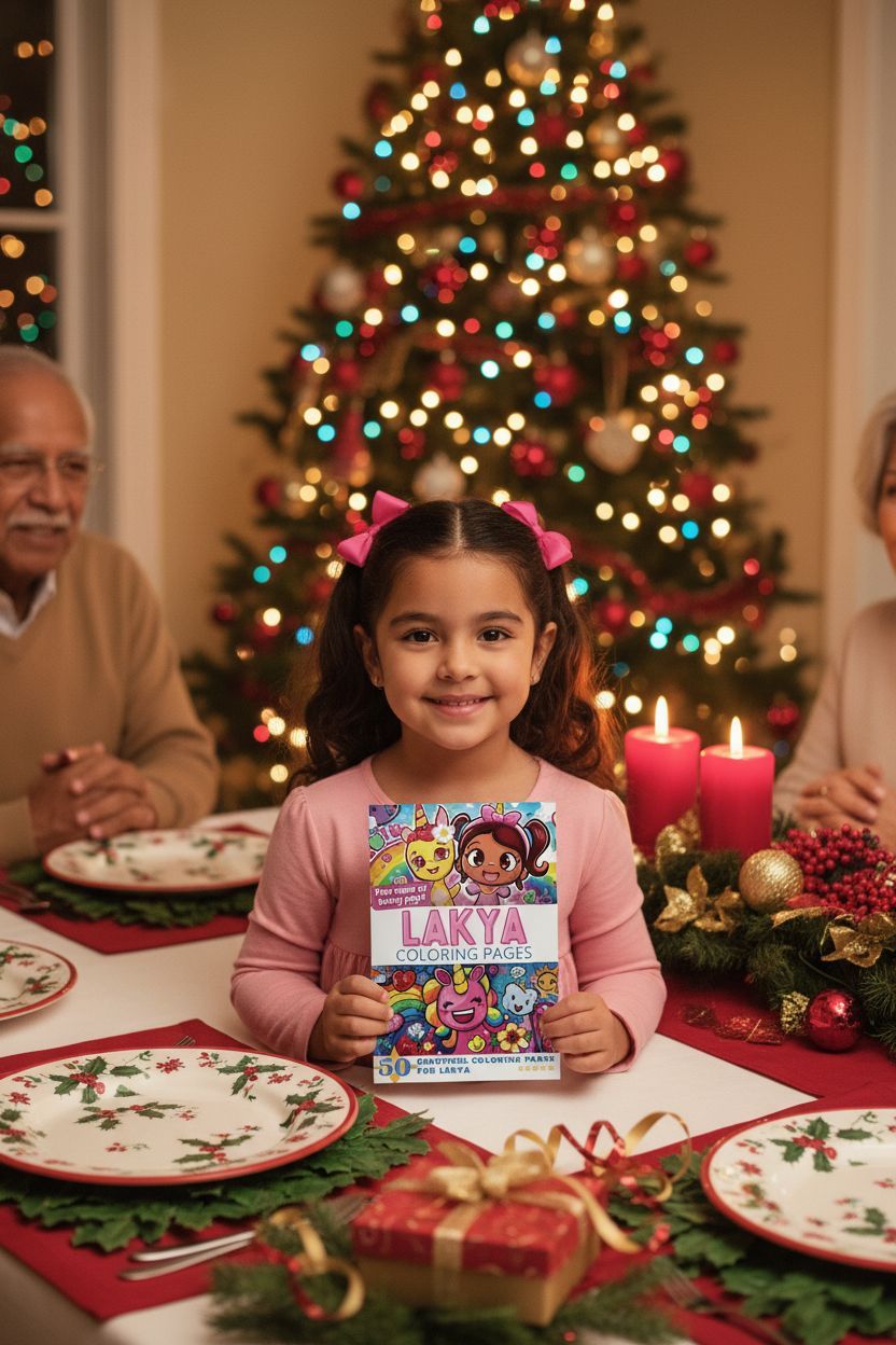 Lakya Christmas coloring pages gift