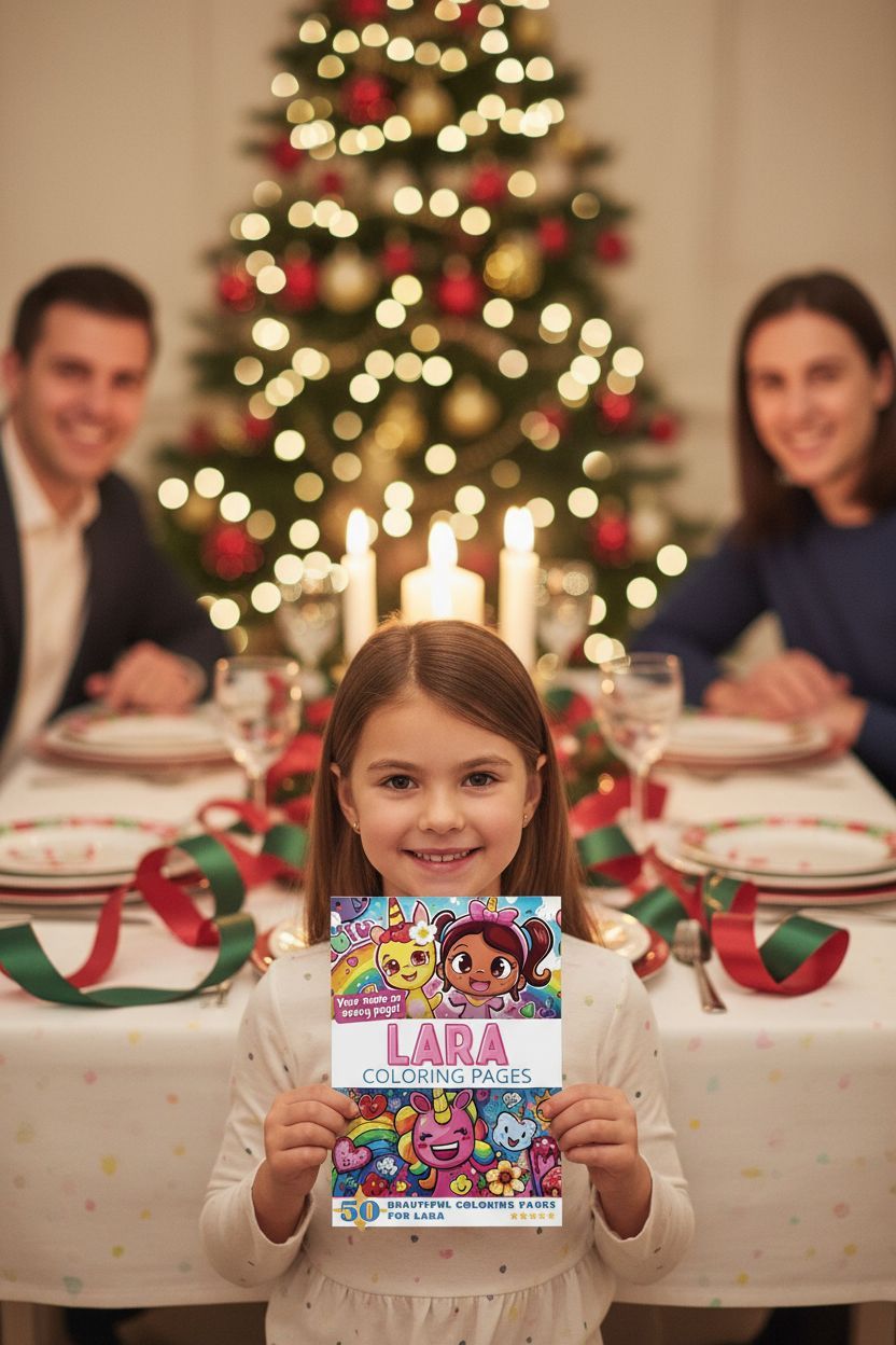 Lara Christmas coloring pages gift