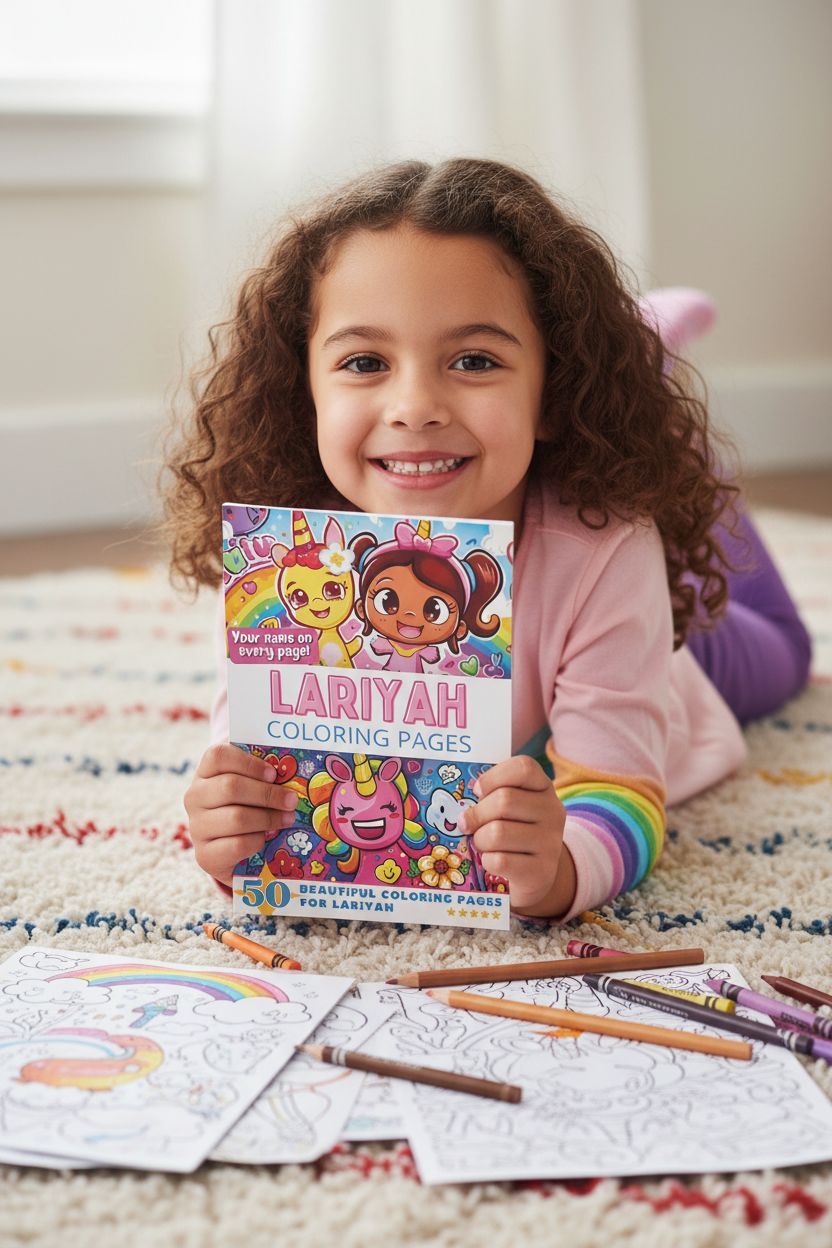 Lariyah personal coloring pages