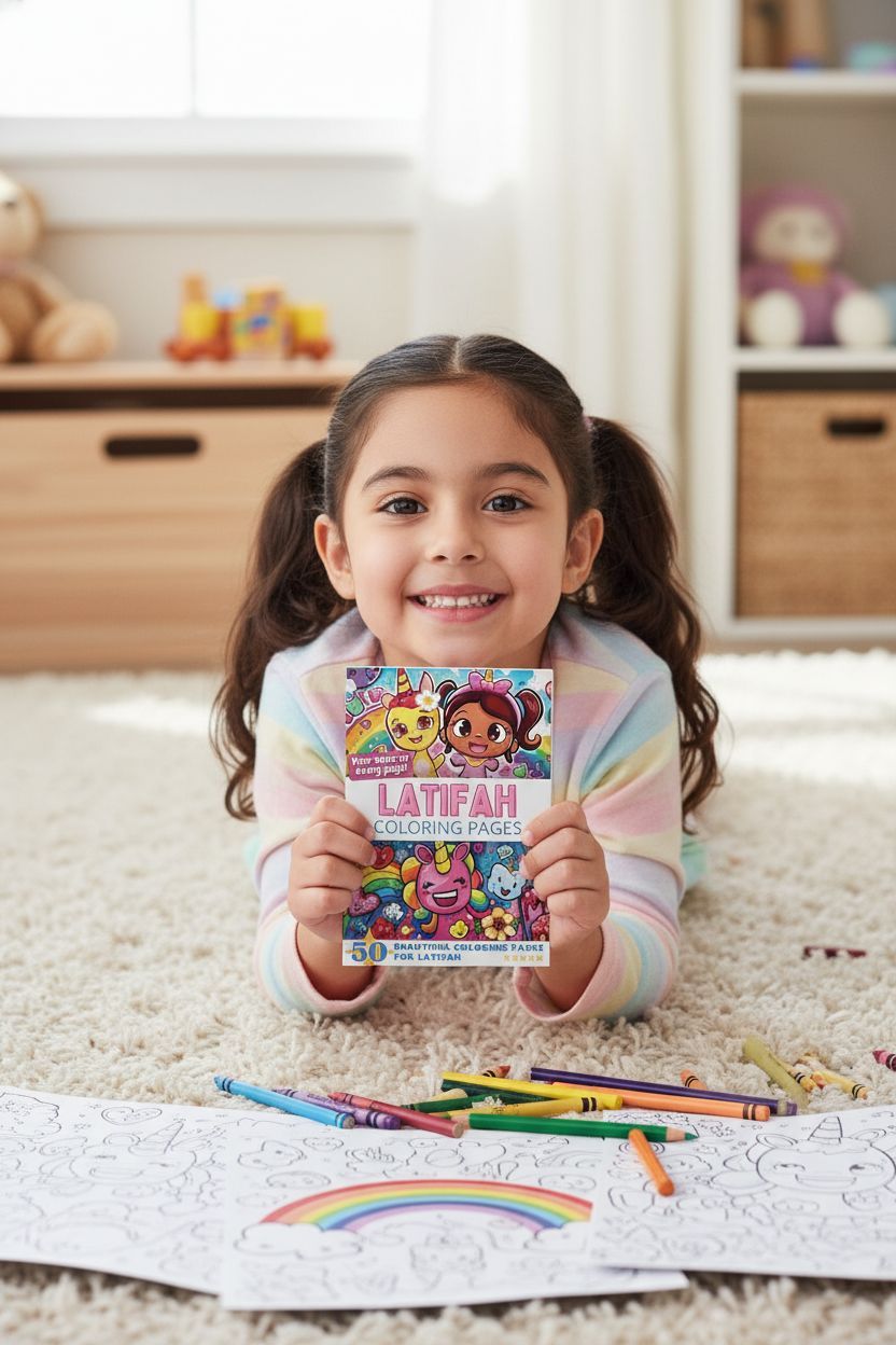 Latifah personal coloring pages