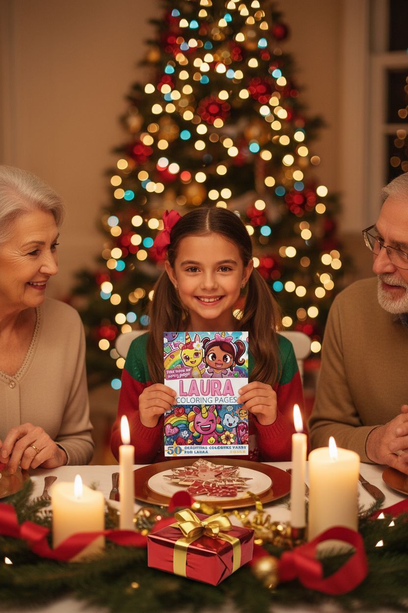 Laura Christmas coloring pages gift