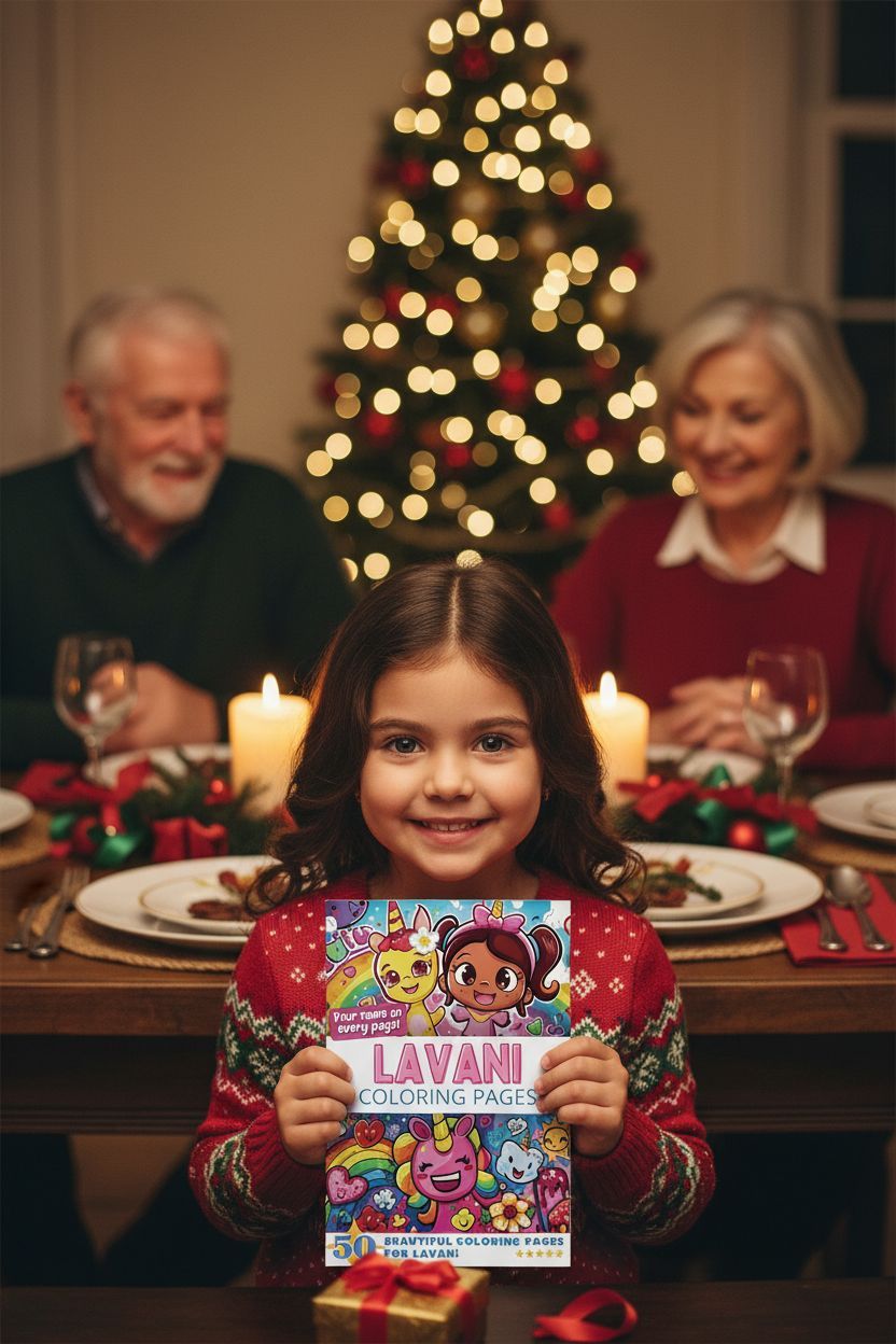 Lavani Christmas coloring pages gift