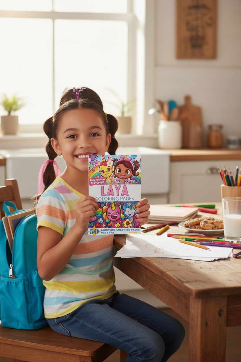 Laya personal coloring pages