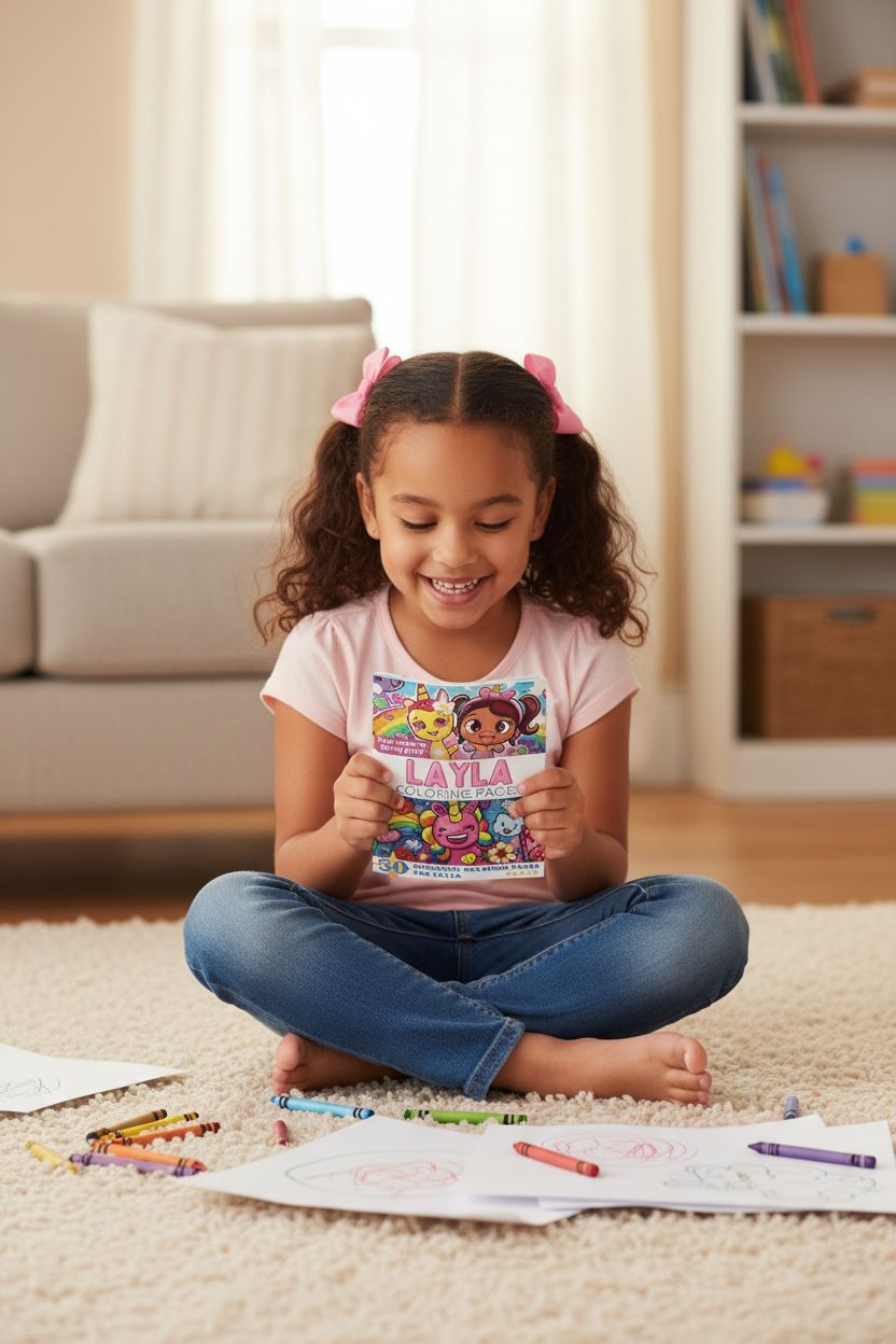 Layla personal coloring pages