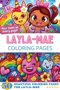 Layla-Mae Coloring Book Cover