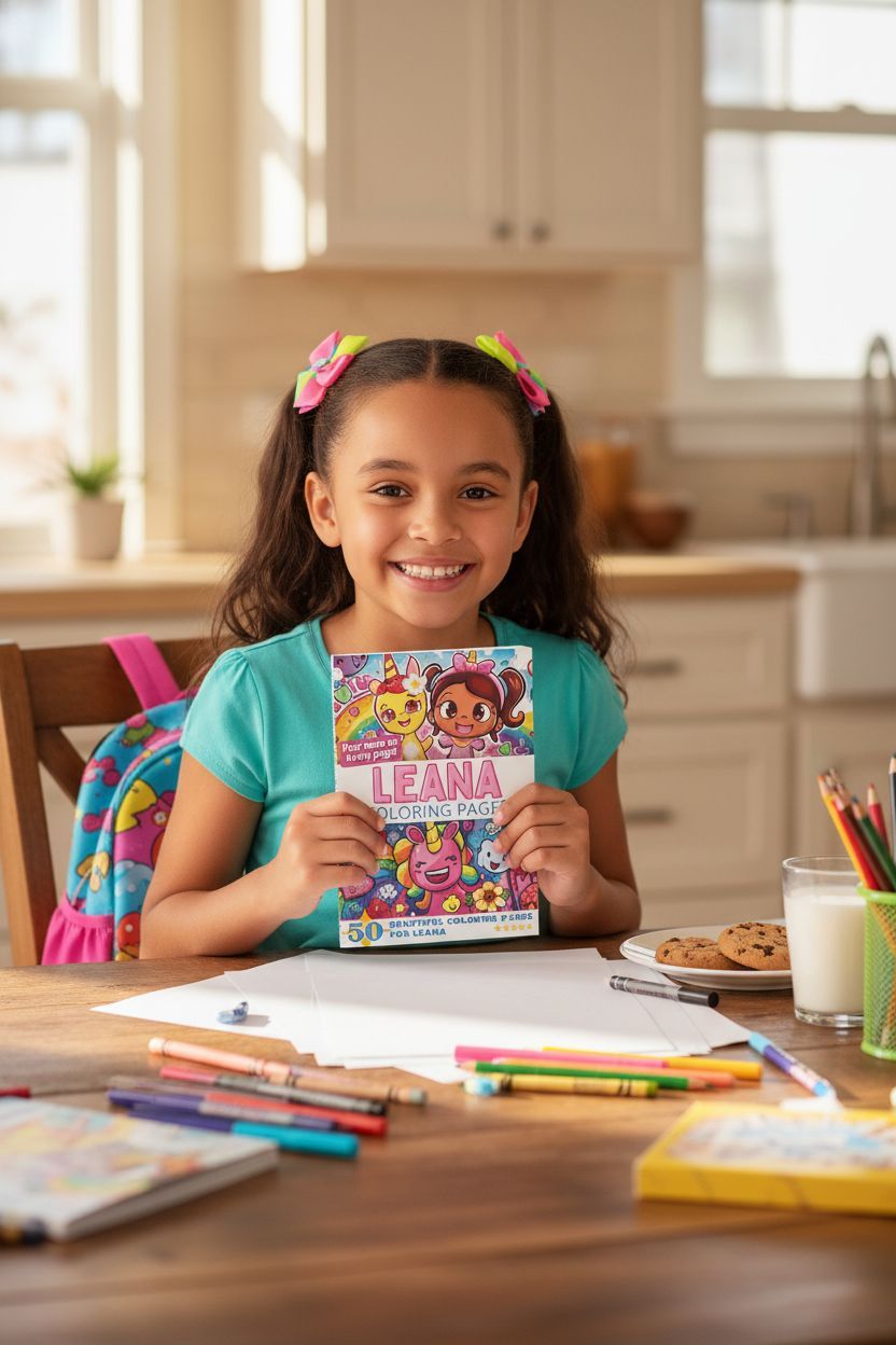 Leana personal coloring pages