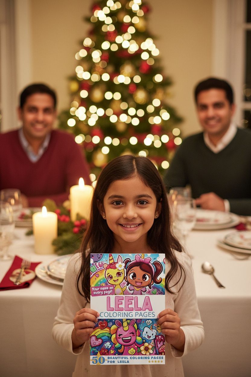 Leela Christmas coloring pages gift