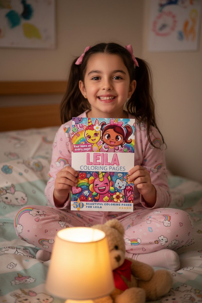 Leila personal coloring pages