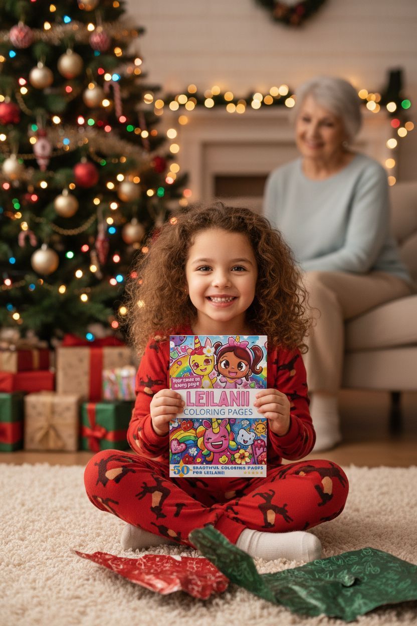 Leilanii Christmas coloring pages gift