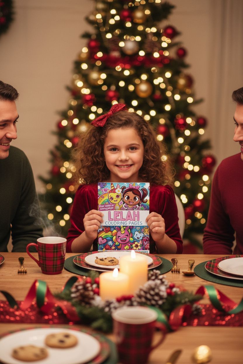 Lelah Christmas coloring pages gift