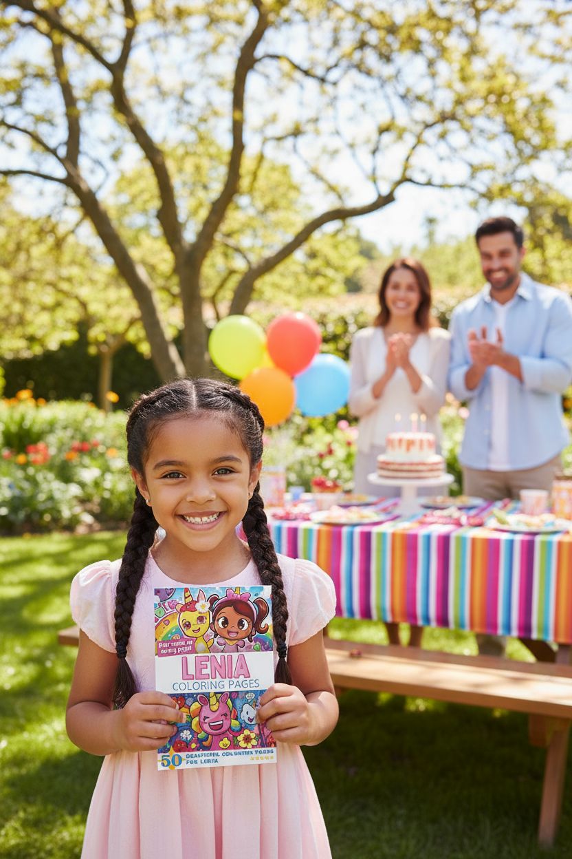 Lenia coloring book in use