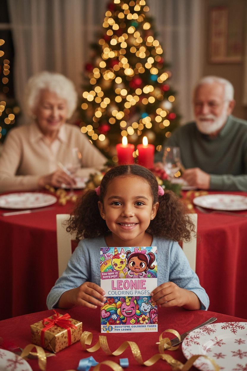 Leonie Christmas coloring pages gift