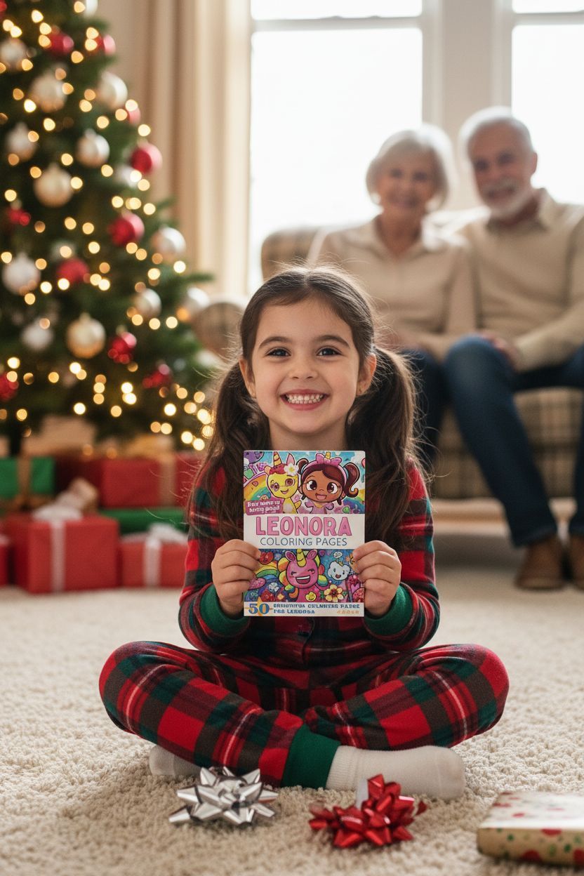Leonora Christmas coloring pages gift