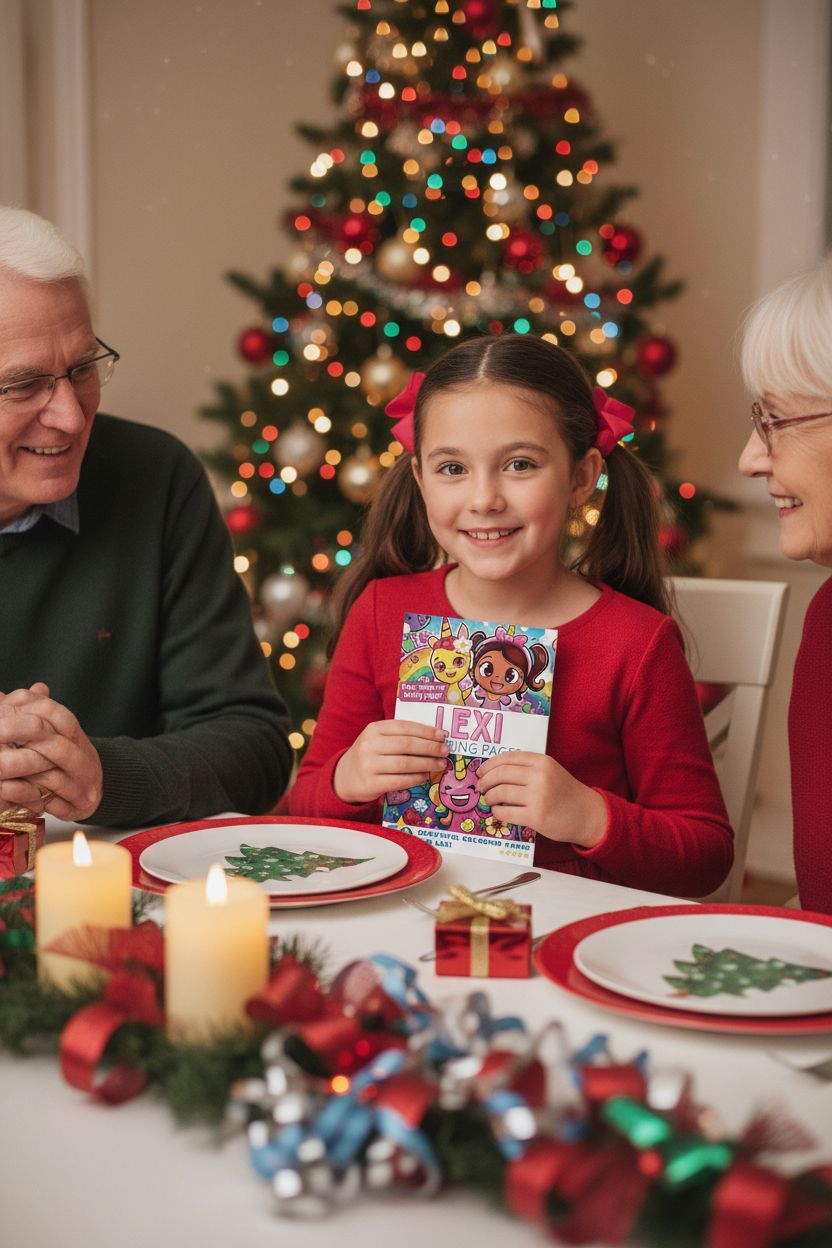 Lexi Christmas coloring pages gift