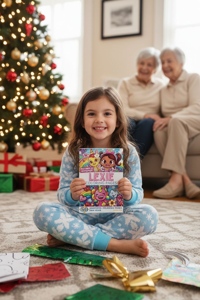 Lexie Christmas coloring pages gift